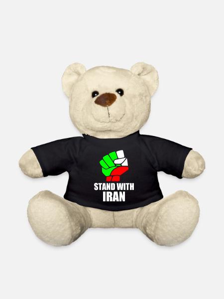 Stand with iran - Teddy - Schwarz