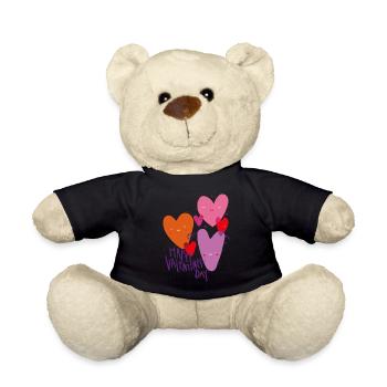 Love black - Teddy Bear - black - Front
