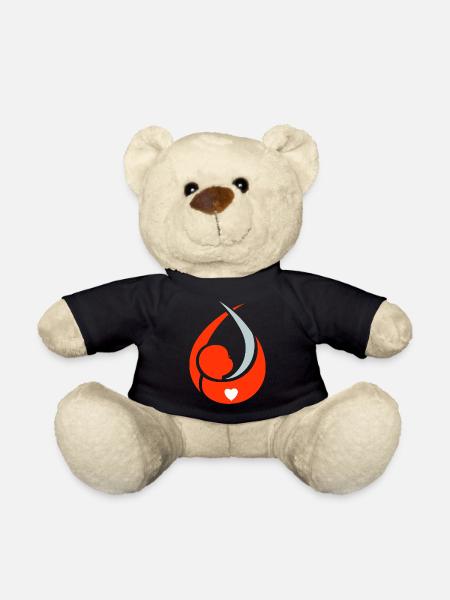 Pregnancy Baby Shower Babyshower Boy Girl - Teddy Bear - black