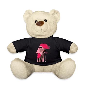 Futuristischer Retro-Punk - Teddy - Schwarz - Vorne