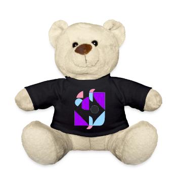 70s abstrait - Nounours - noir - Devant