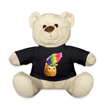 Ananas licorne - Nounours - noir - Devant
