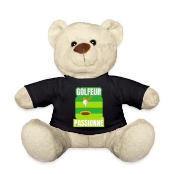 golfeur passionné - Nounours - noir - Devant