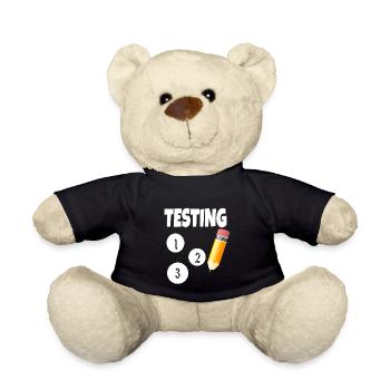 Test 123 mit Bleistift - Teddy - Schwarz - Vorne