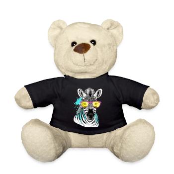 Lapi das Brillenzebra - Teddy - Schwarz - Vorne