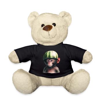 Singe à la pastèque - Nounours - noir - Devant