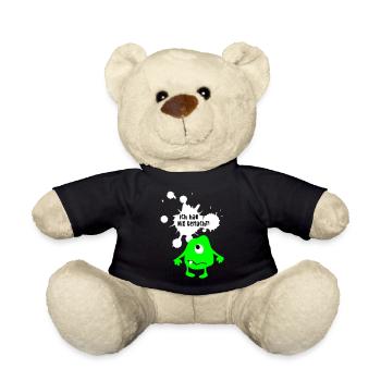 Monsterunschuldig lustige coole Bilder Quotes Fun - Teddy - Schwarz - Vorne