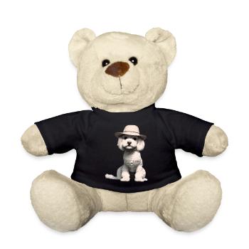 chiot caniche chien propriétaire caniche chiot chien amour - Nounours - noir - Devant