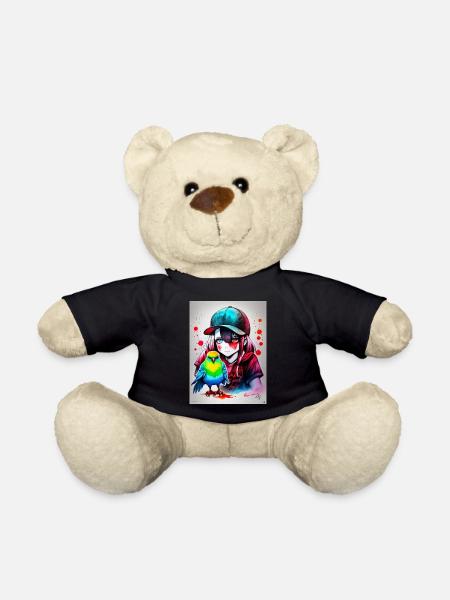 Farbe Papageienmädchen - Teddy - Schwarz