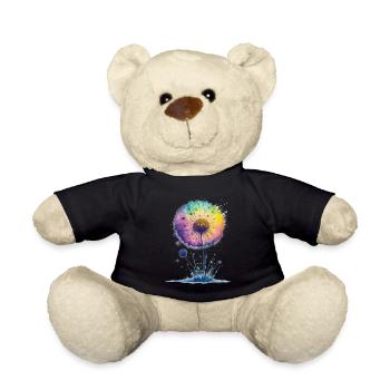 Flower - Teddy Bear - black - Front
