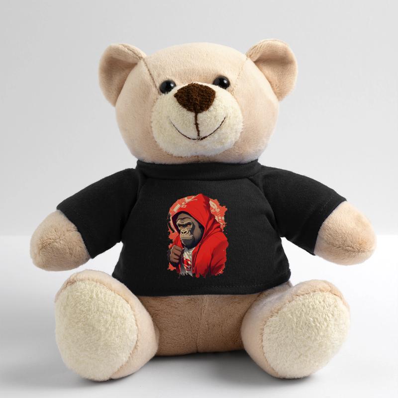 Gorille à capuche rouge Nounours