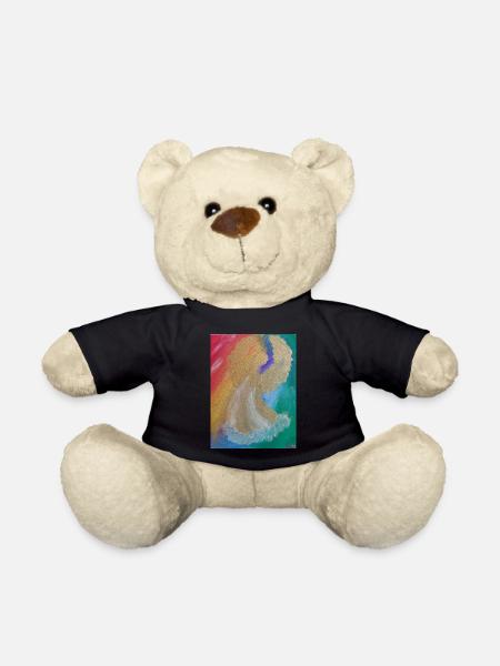 Rainbow Angel - Angel of Harmony - Angel Image - Teddy Bear - black