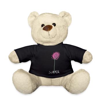 Illustration abstraite de fleur de cristal d’été - Nounours - noir - Devant