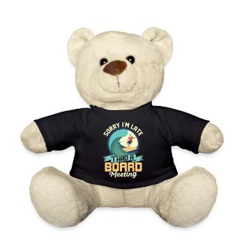 Sorry I'm Late I Had A Board Meeting Stand Up Padd - Teddy Bear - black - Front