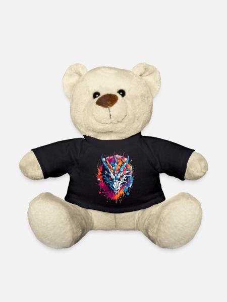 Cool Dragon - Teddy Bear - black
