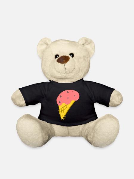 strawberry ice cream - Teddy Bear - black