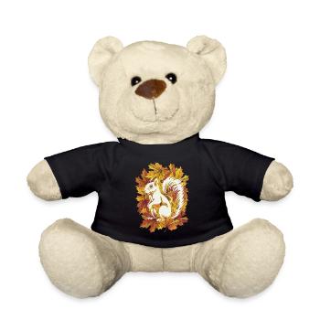 Herbstliches Eichhörnchen - Teddy - Schwarz - Vorne