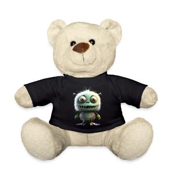Happy Halloween niedliche Monsterzunge aus gruseligem Spaß - Teddy - Schwarz - Vorne