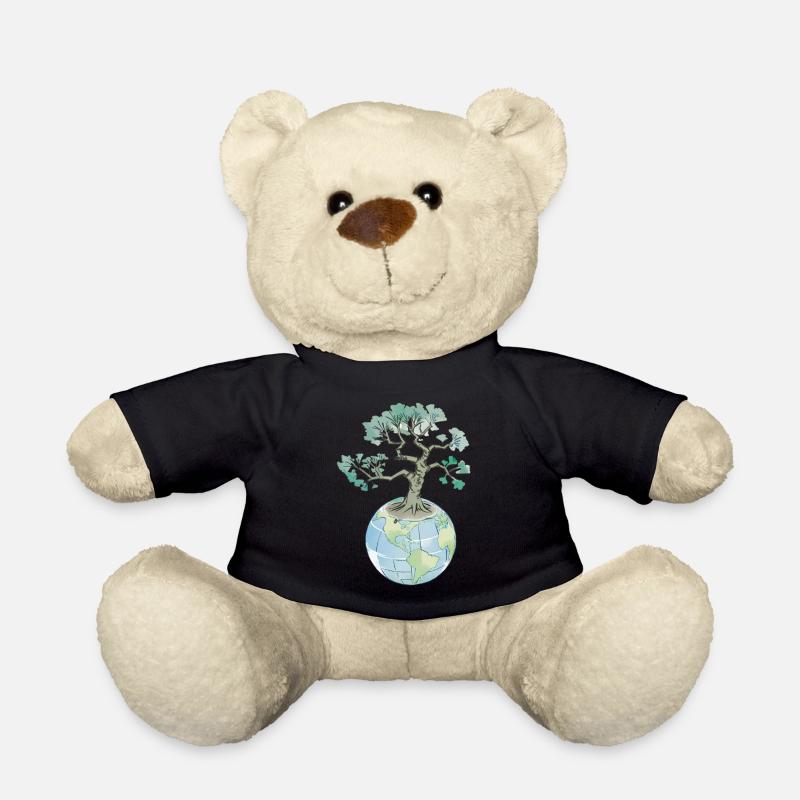 Bäume sind unsere Welt - Naturschutz Motiv - Teddy - Schwarz