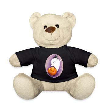 Happy Hallooween - Teddy - Schwarz - Vorne