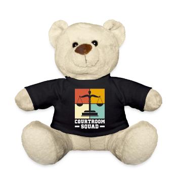 Anwalt Geschenke für Anwälte | Jurist Jura Student - Teddy - Schwarz - Vorne