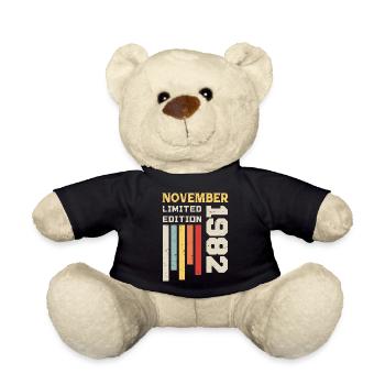 November 1982 Birthday Gift - November 1982 - Teddy Bear - black - Front