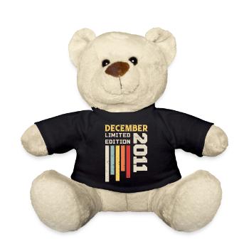 December 2011 - December 2011 Birthday Gift - Teddy Bear - black - Front