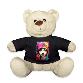 Graffiti-Stil2 - Teddy - Schwarz - Vorne