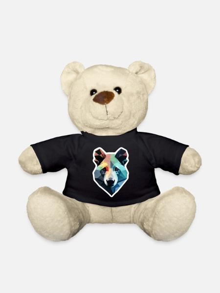 Bär Polygon Geometrie - Teddy - Schwarz