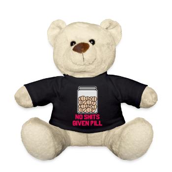 I don't care about the statement attitude - Teddy Bear - black - Front