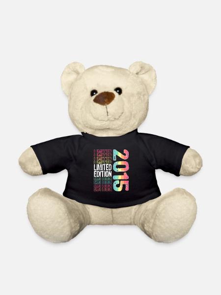 Limited Edition seit 2015 Geburtstag Vintage 2015 - Teddy - Schwarz