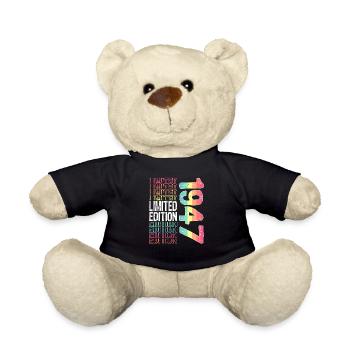 Limited Edition Since 1947 Birthday Vintage 1947 - Teddy Bear - black - Front