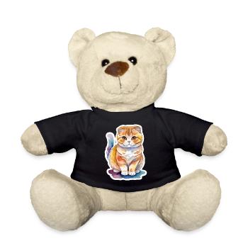 Scottish Fold Scottish Fold-Eared Cat - Teddy Bear - black - Front