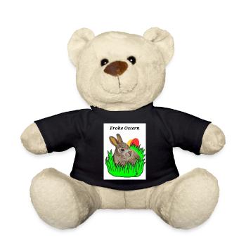 EG Bunny I Animal I Easter Bunny I Holiday I Gift - Teddy Bear - black - Front