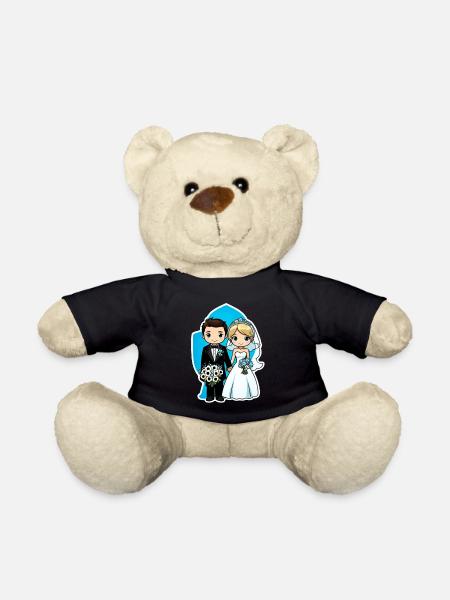 just married - pour mariage - Nounours - noir