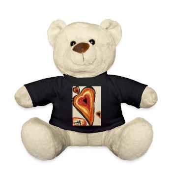 Cœur chaleureux - Nounours - noir - Devant