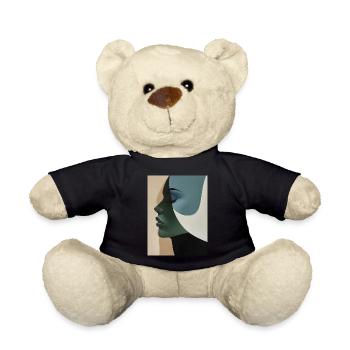 Poster Minimalist Portrait 4 - Teddy - Schwarz - Vorne