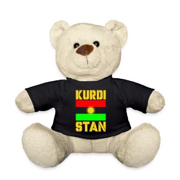 kurdistan fahne 1 - Teddy - Schwarz - Vorne