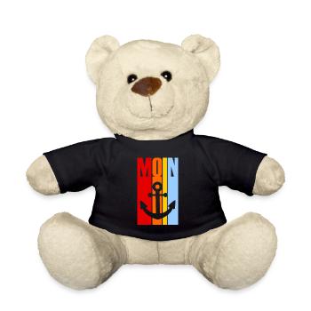 Moin - Guten Morgen - Nordsee - Ostsee - Anker - Teddy - Schwarz - Vorne
