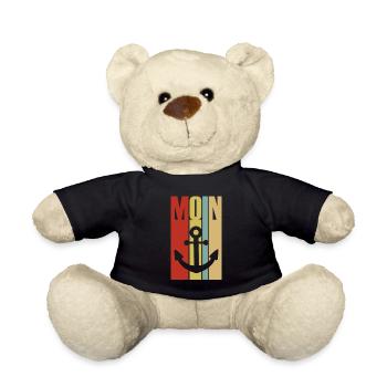 Moin - Guten Morgen - Nordsee - Ostsee - Anker - Teddy - Schwarz - Vorne