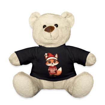 Fox Christmas - Teddy Bear - black - Front