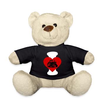 I love Traktor - Teddy - Schwarz - Vorne