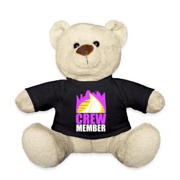 Crew Member Segeln Sonne Logo Mannschaft Mitglied - Teddy - Schwarz - Vorne