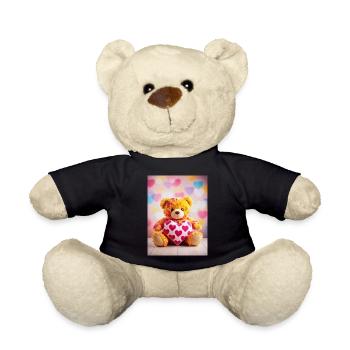 I LOVE YOU - Teddy - Schwarz - Vorne