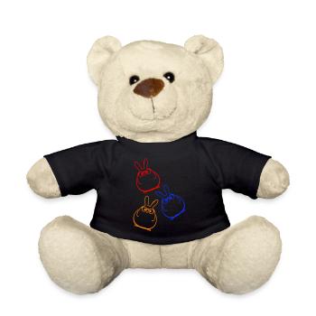 Lapin Drôle Pâques Coloré - Nounours - noir - Devant