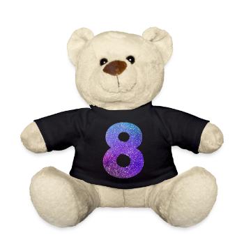 Number 8 galaxy - Teddy Bear - black - Front