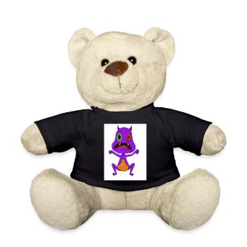 Monster - Teddy Bear - black - Front