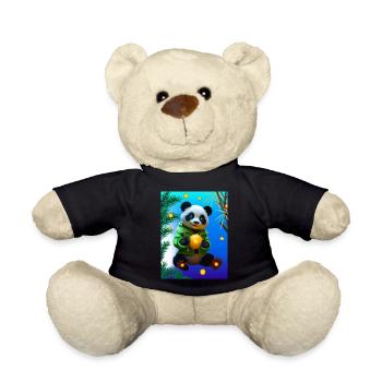 Cyber Zitrone Bambus Panda - Teddy - Schwarz - Vorne