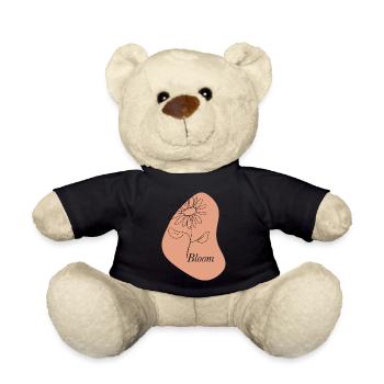Bloom – Line Art Flower - Teddy - Schwarz - Vorne