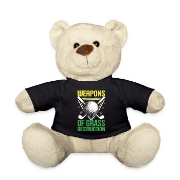 Golf - Weapons of Grass Destruction - Teddy Bear - black - Front